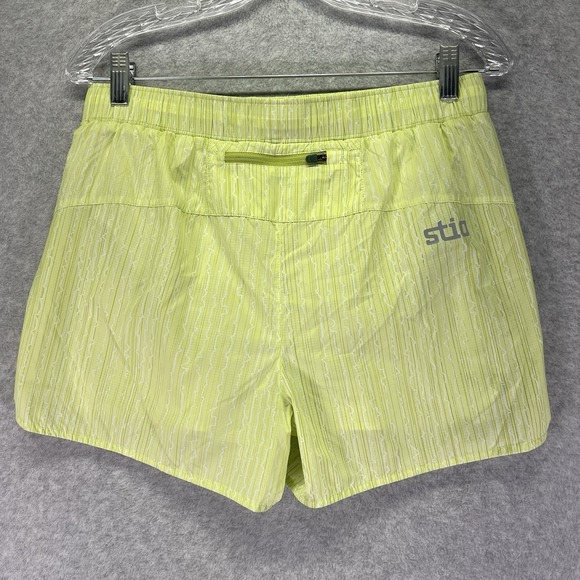 Stio Second Light Shorts Womens Medium 4" Green Tea Bark Stretch Hiking Running - Picture 6 of 11